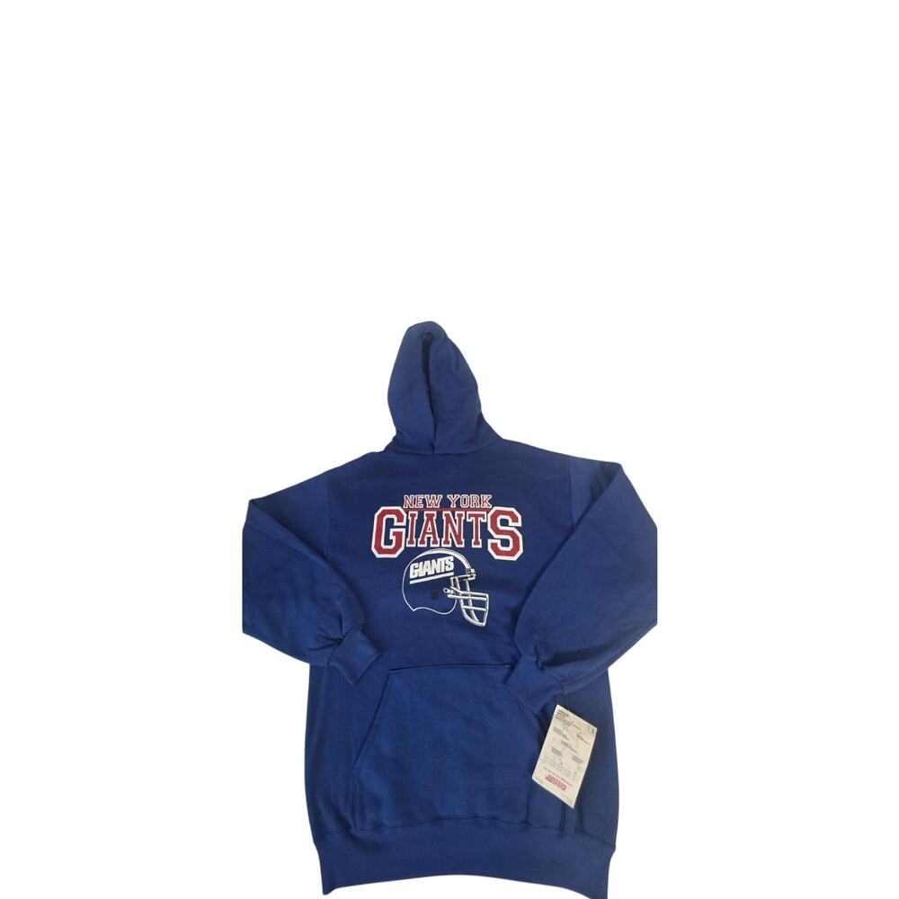 Jerzees XL Blue New York Giants Hoodie Pullover Sweatshirt USA
